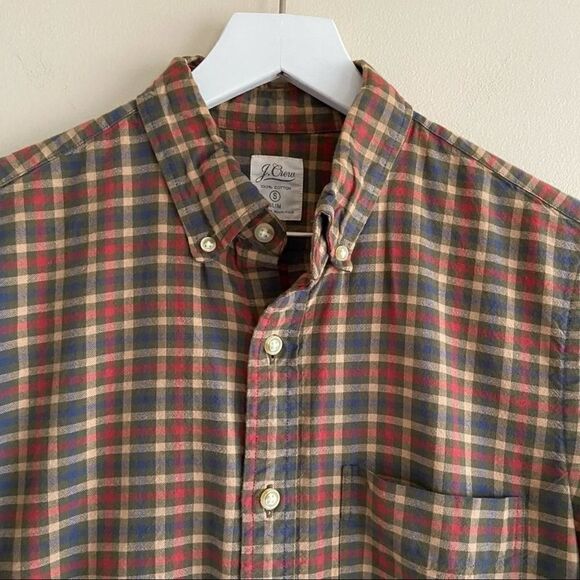 J. Crew Men’s Plaid Slim Fit Shirt Size Small - Picture 2 of 5